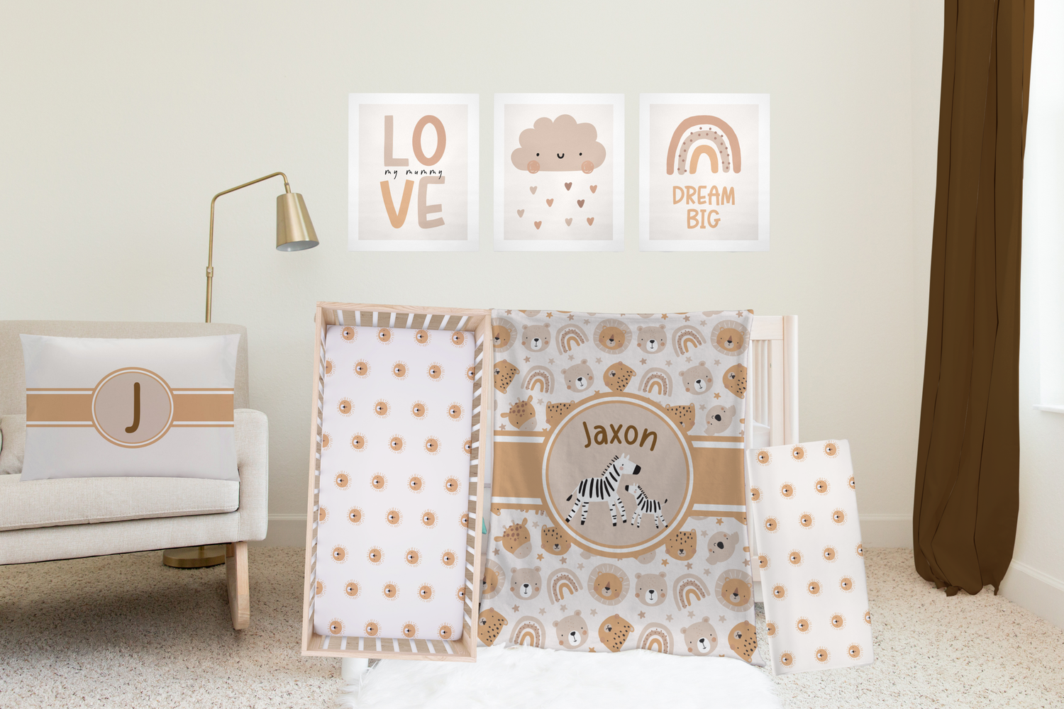Bohemian Safari Bedding Set (N042)
