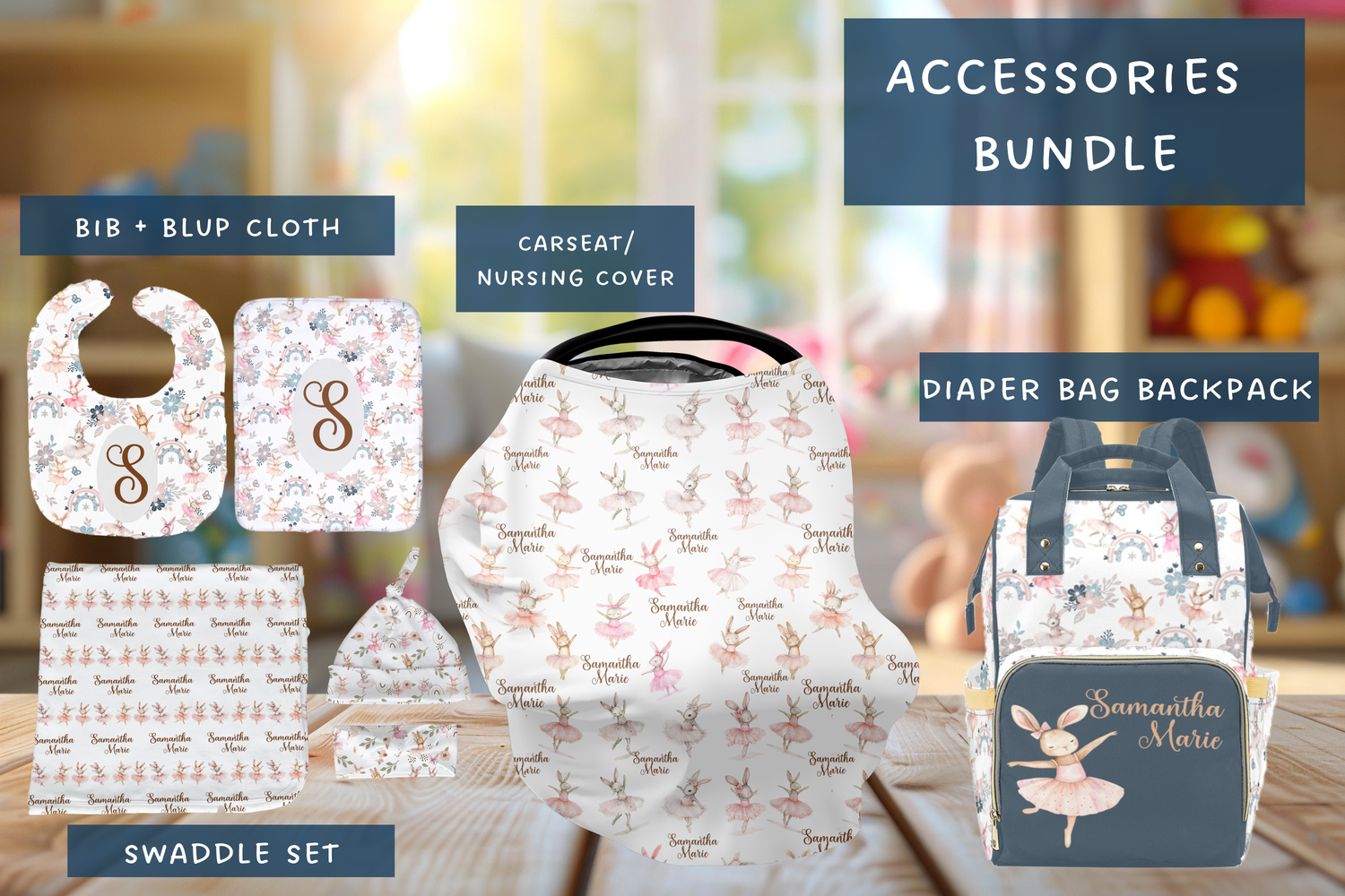Bunny Ballerina Accessories Set (Bun005)