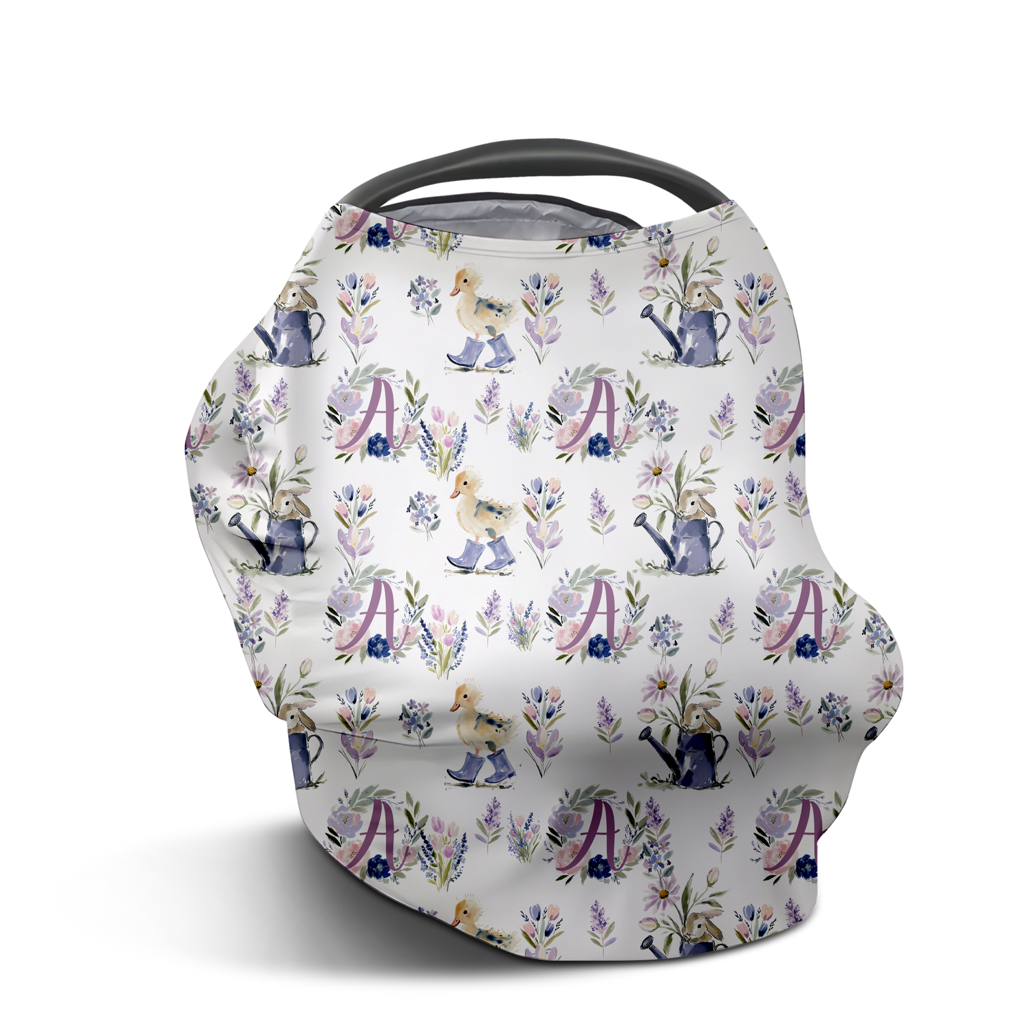 Storybook Bunny Car Seat Cover (Purple)(A231)