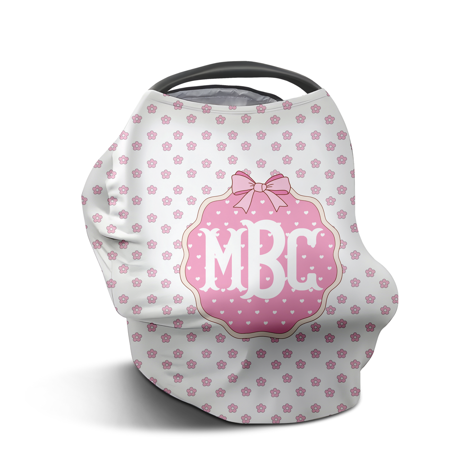 Preppy Monogram Car Seat Cover (A172)