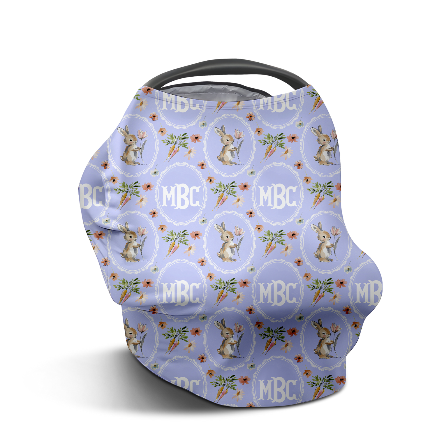 Vintage Storybook Bunny Car Seat Cover (A235)