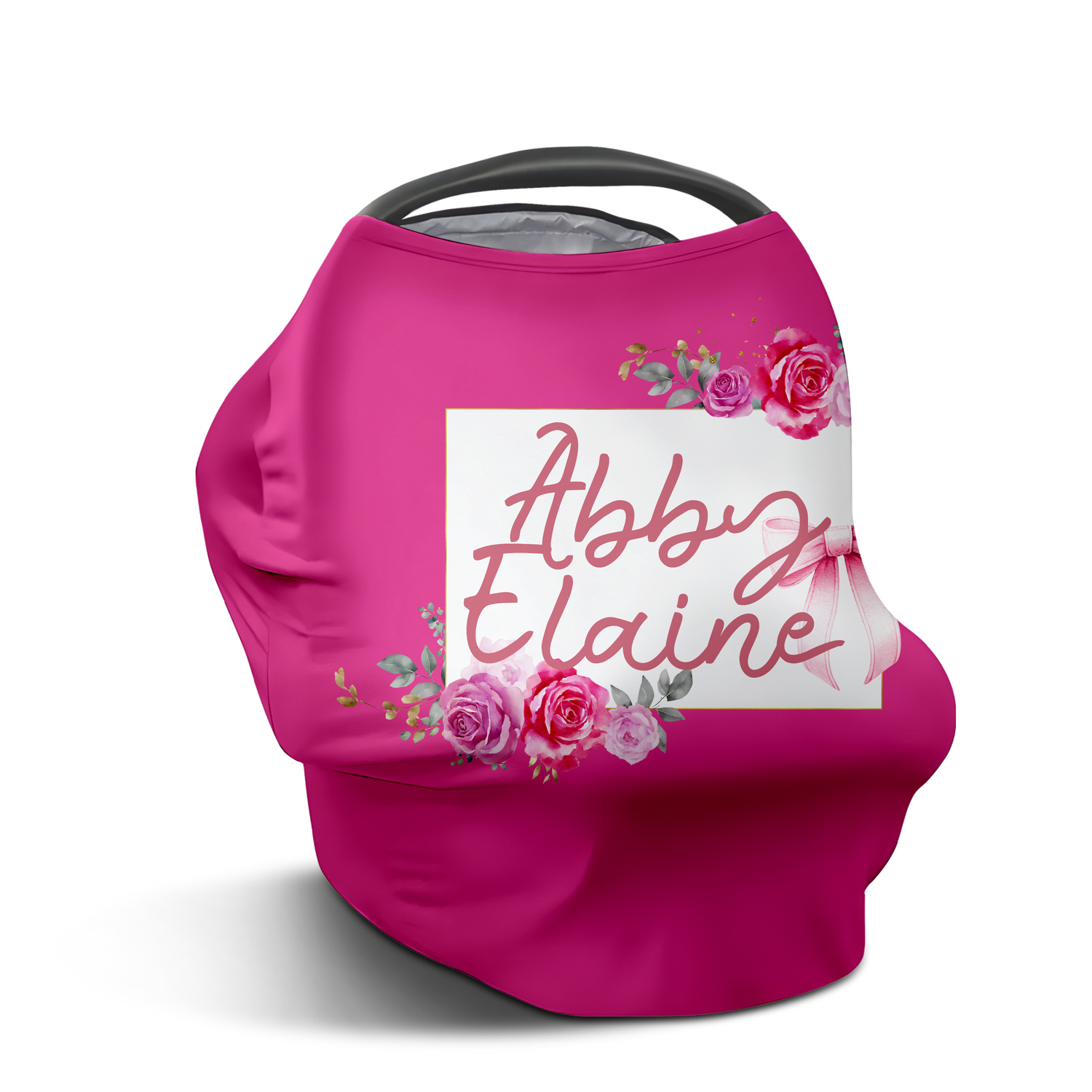 Abby Elaine's Bows in a Flower Bed Car Seat Cover (A126)