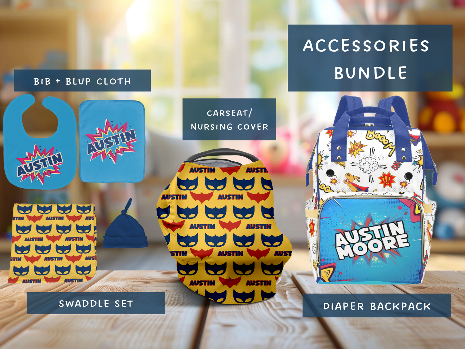 Comic Superhero Accessories Set (Bun060)