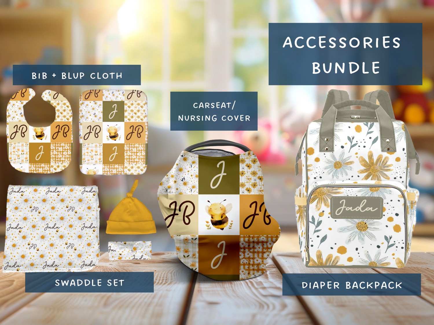 Cottagecore Wildflower Garden Accessories Set (Bun056)