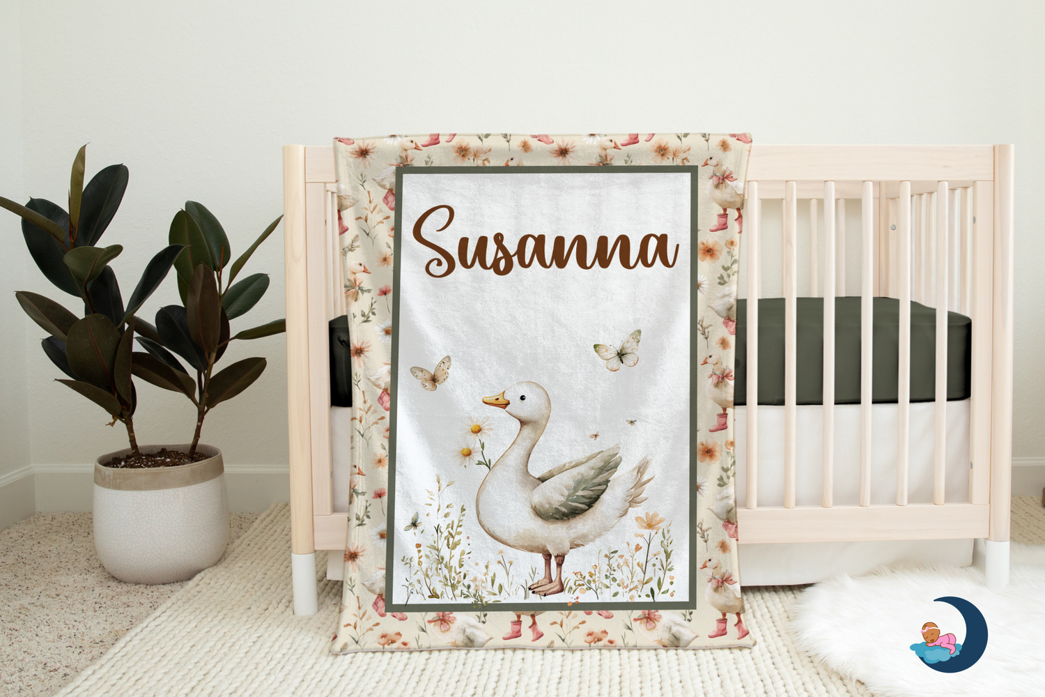 Cottagecore Goose Blanket (B132)