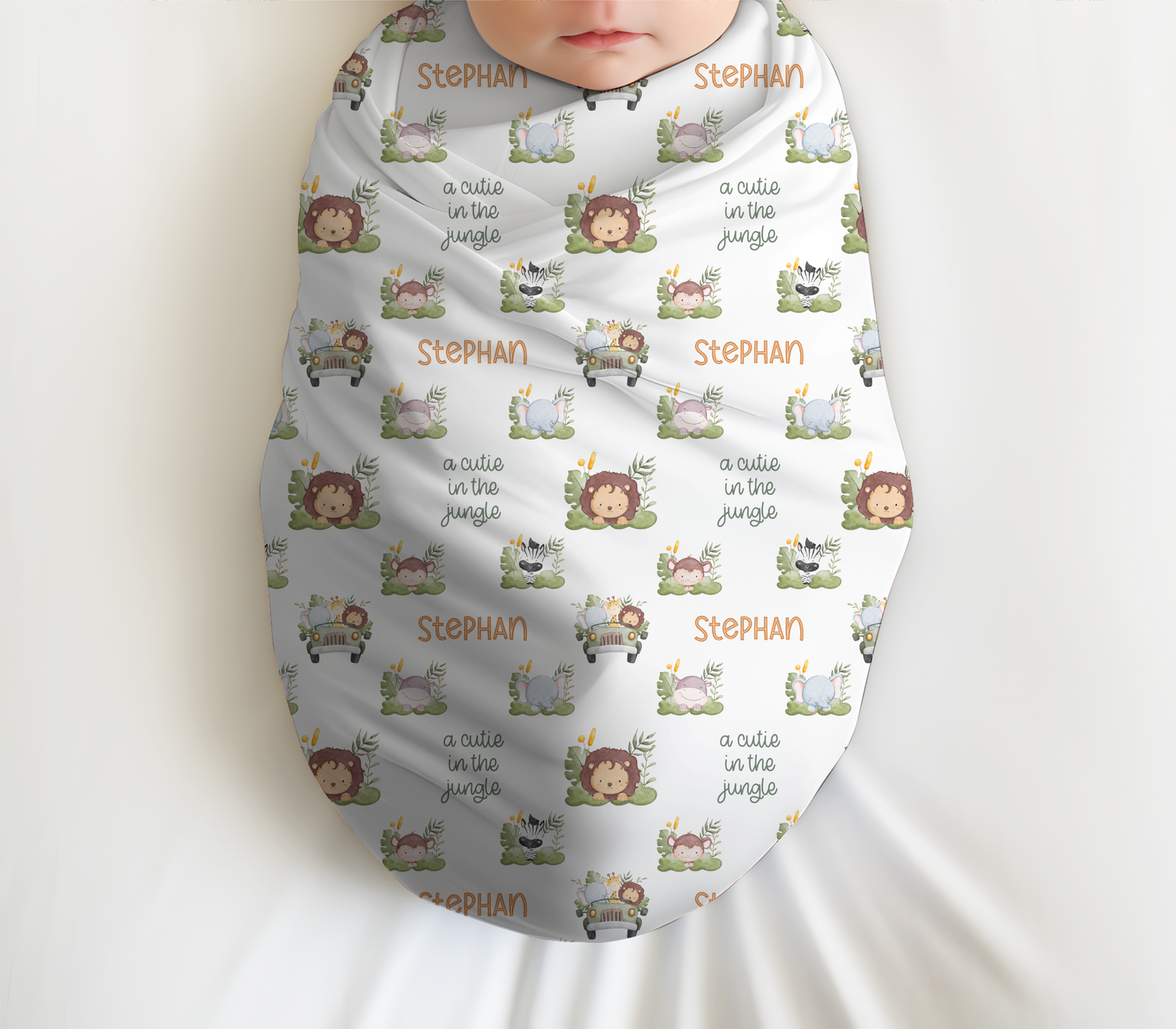 Cutie in the Jungle Swaddle Set (B027)