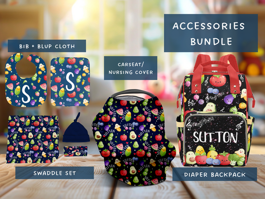 Kawaii Fruits 'n Veggies Accessories Set (Bun059)