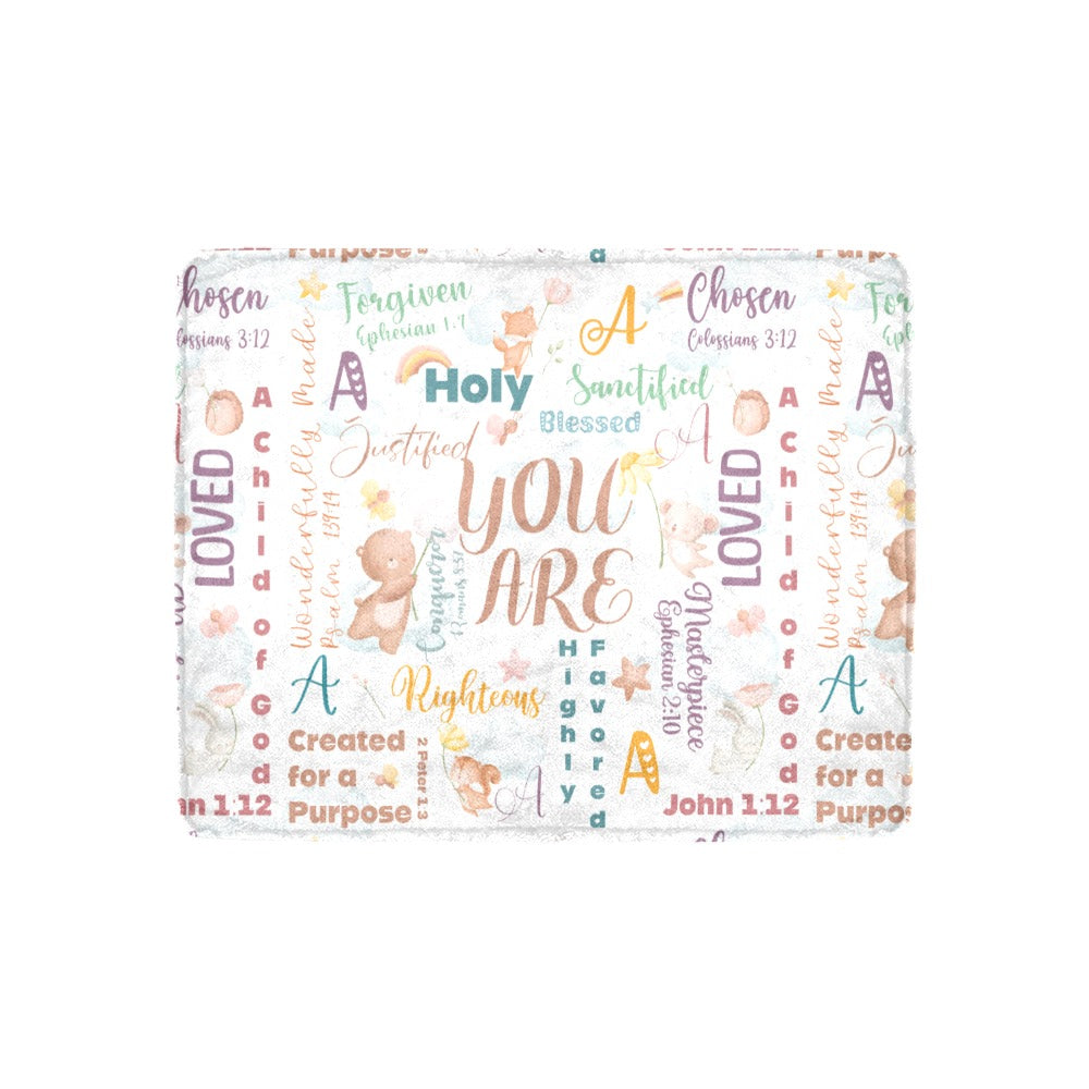 Dreamy Woodland Scripture Affirmations Blanket (B158)