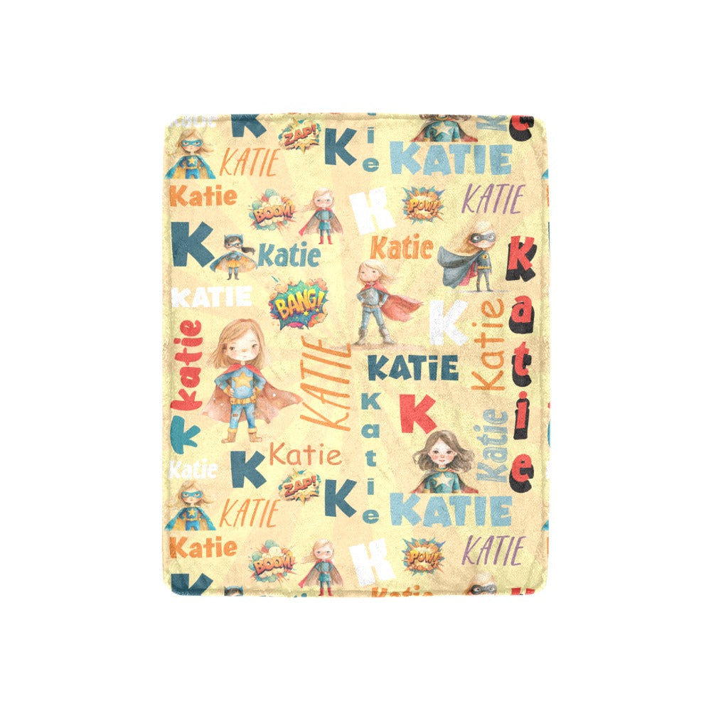 Female Superhero Name Blanket (B201)