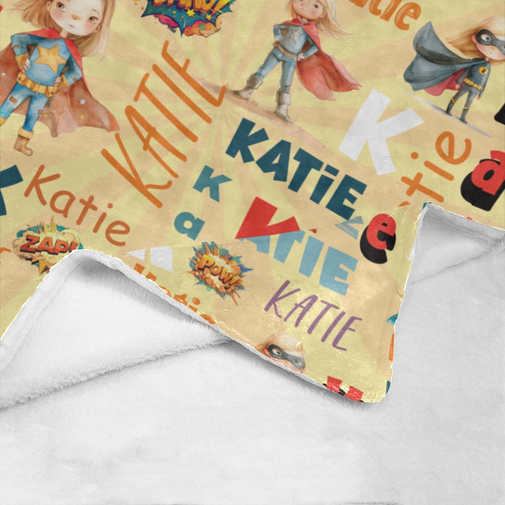 Female Superhero Name Blanket (B201)