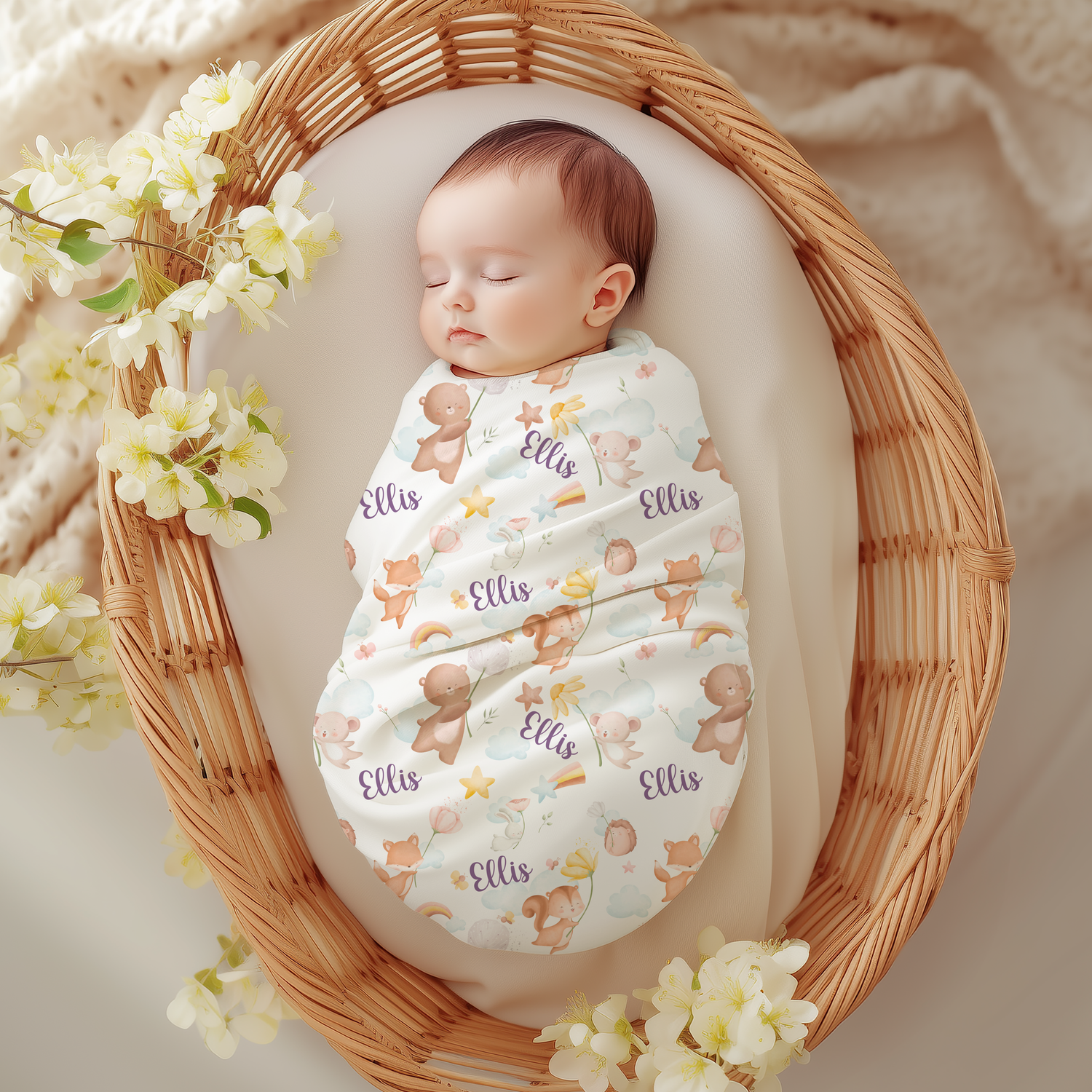 Dreamy Woodland Swaddle Set (B159)