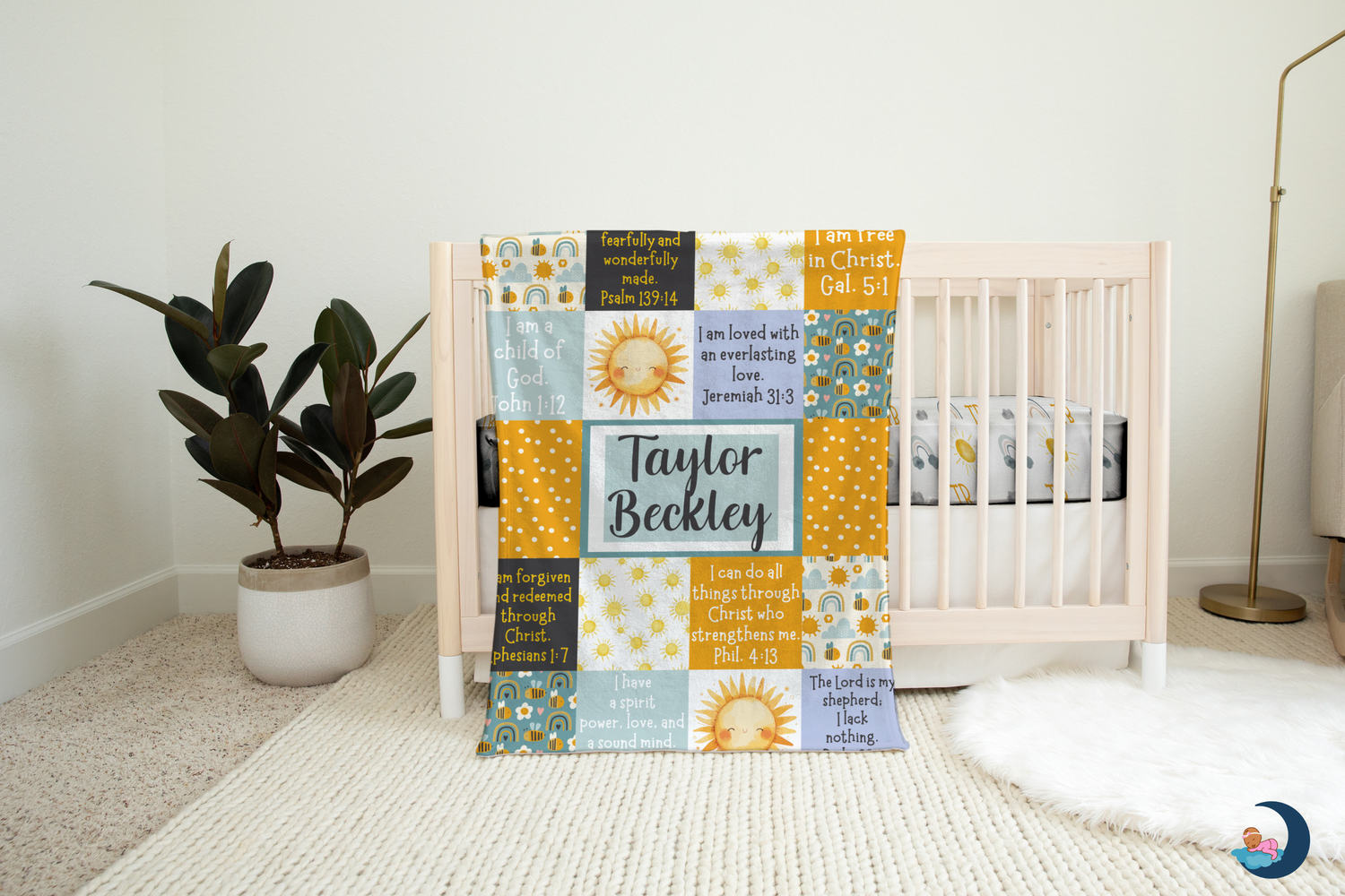 Sunshine & Scripture Affirmations Blanket (B097)