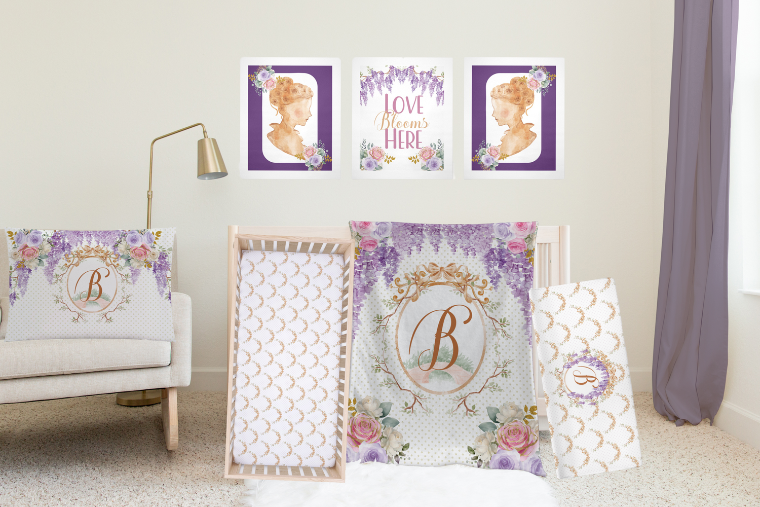 Grand Wisteria Bedding Set (N038)