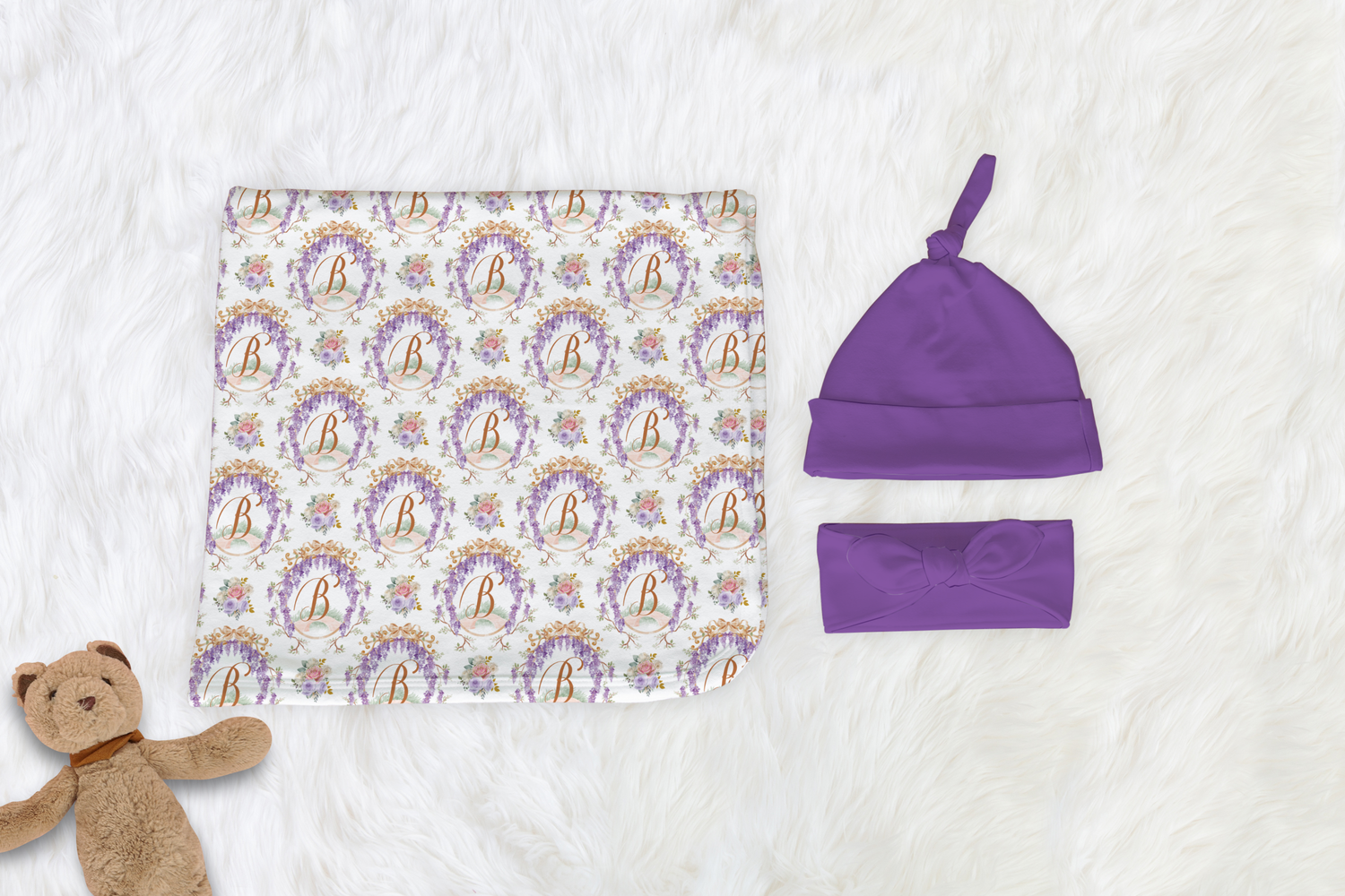 Grand Wisteria Swaddle Set (B124)