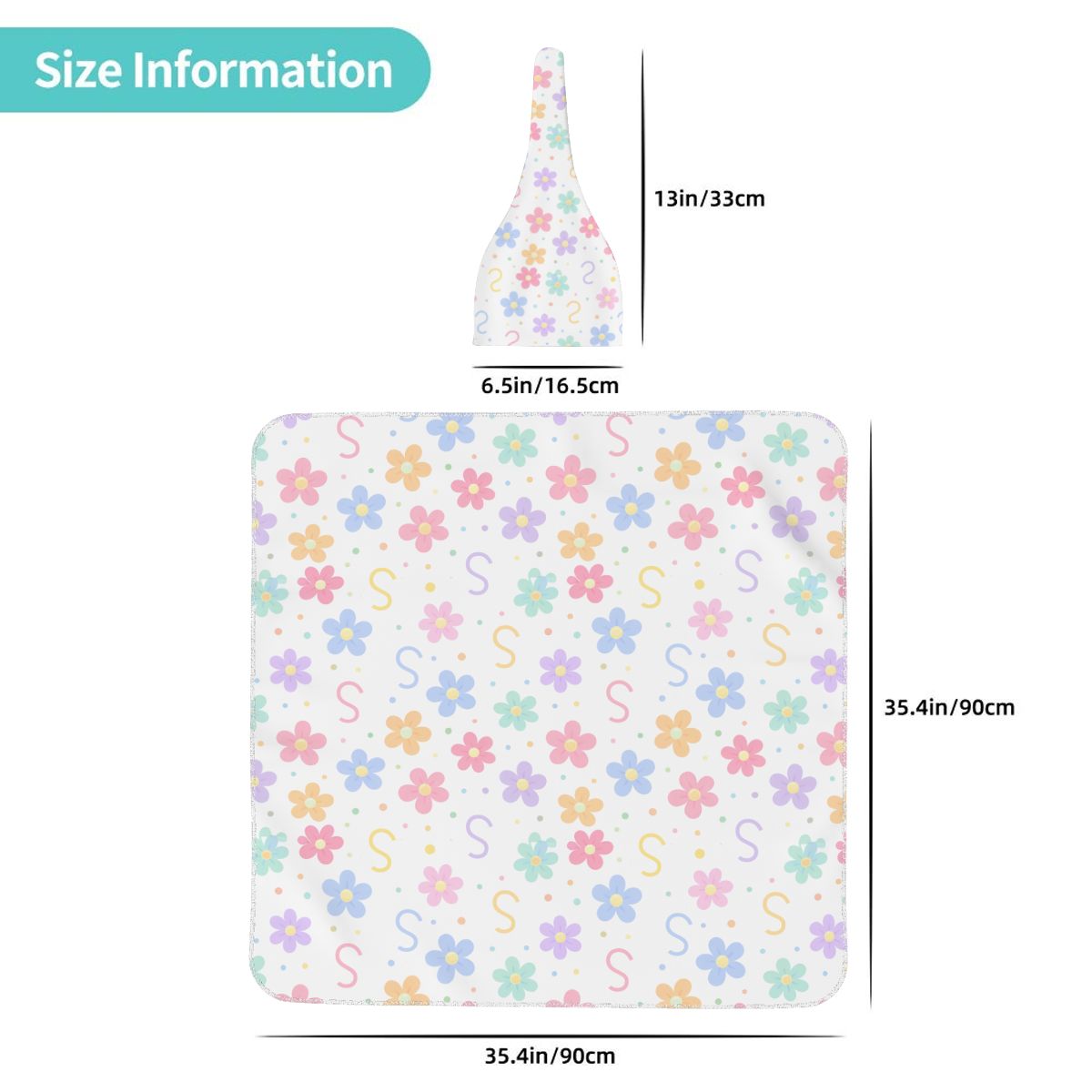 Springtime Flower Bed Swaddle Set (B302)
