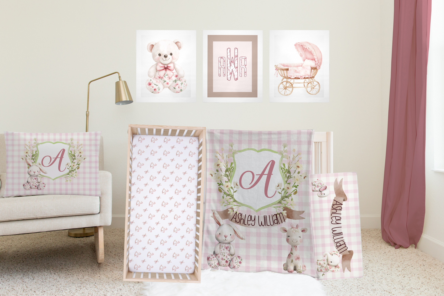 Heirloom Cuddles Bedding Set (Pink)(N039)