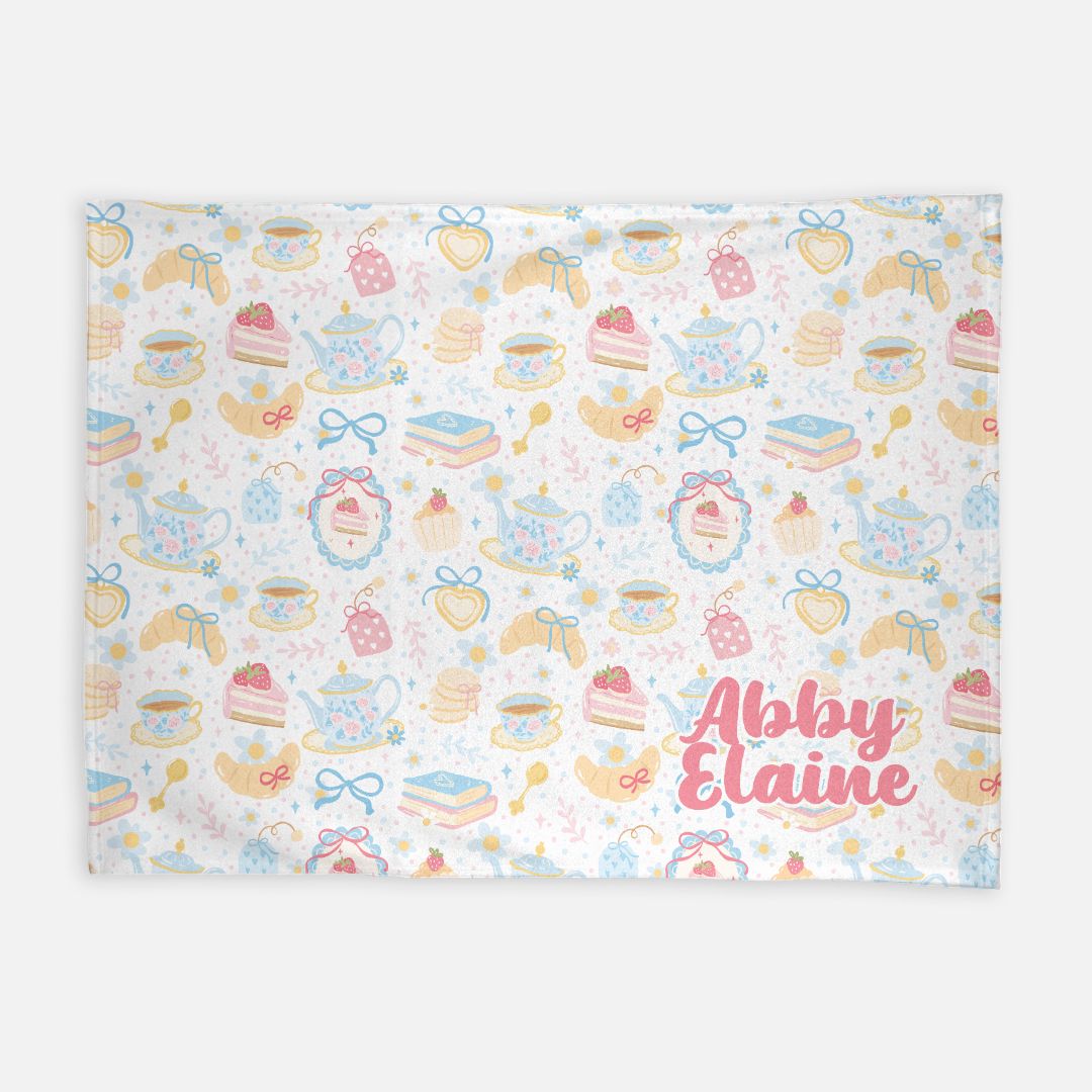Abby Elaine's Tea Party Pattern Blanket (B117)