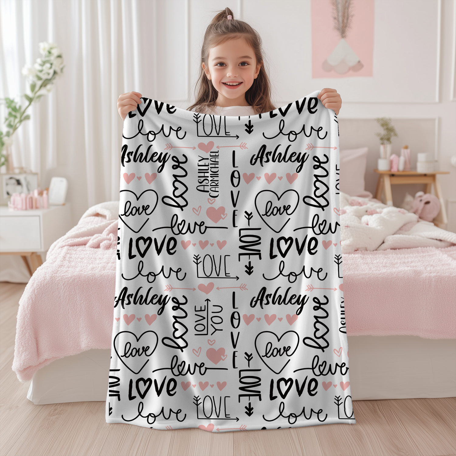 Love All Over Blanket (B259)