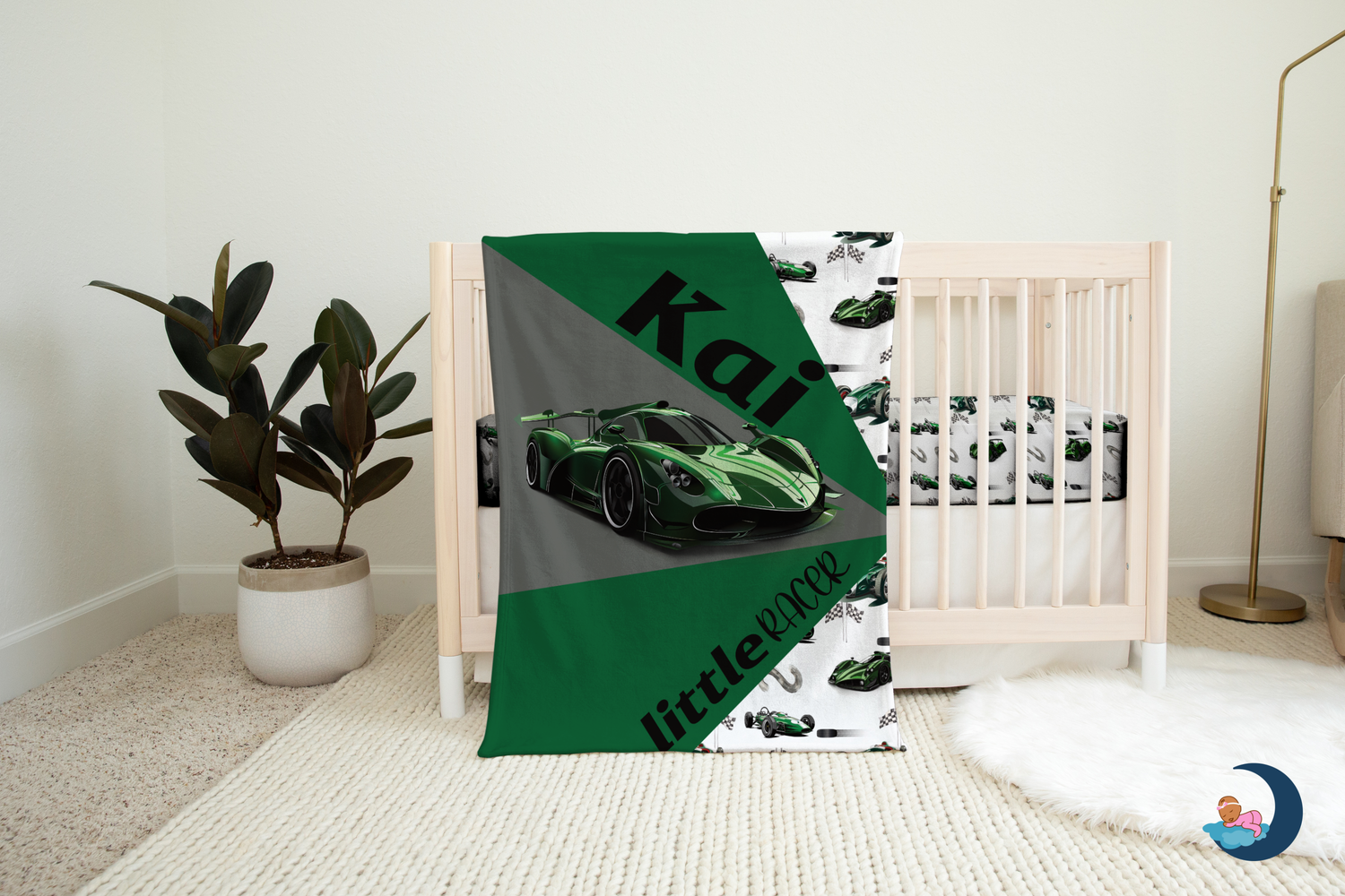 Little Racer Blanket (Green) (B063)