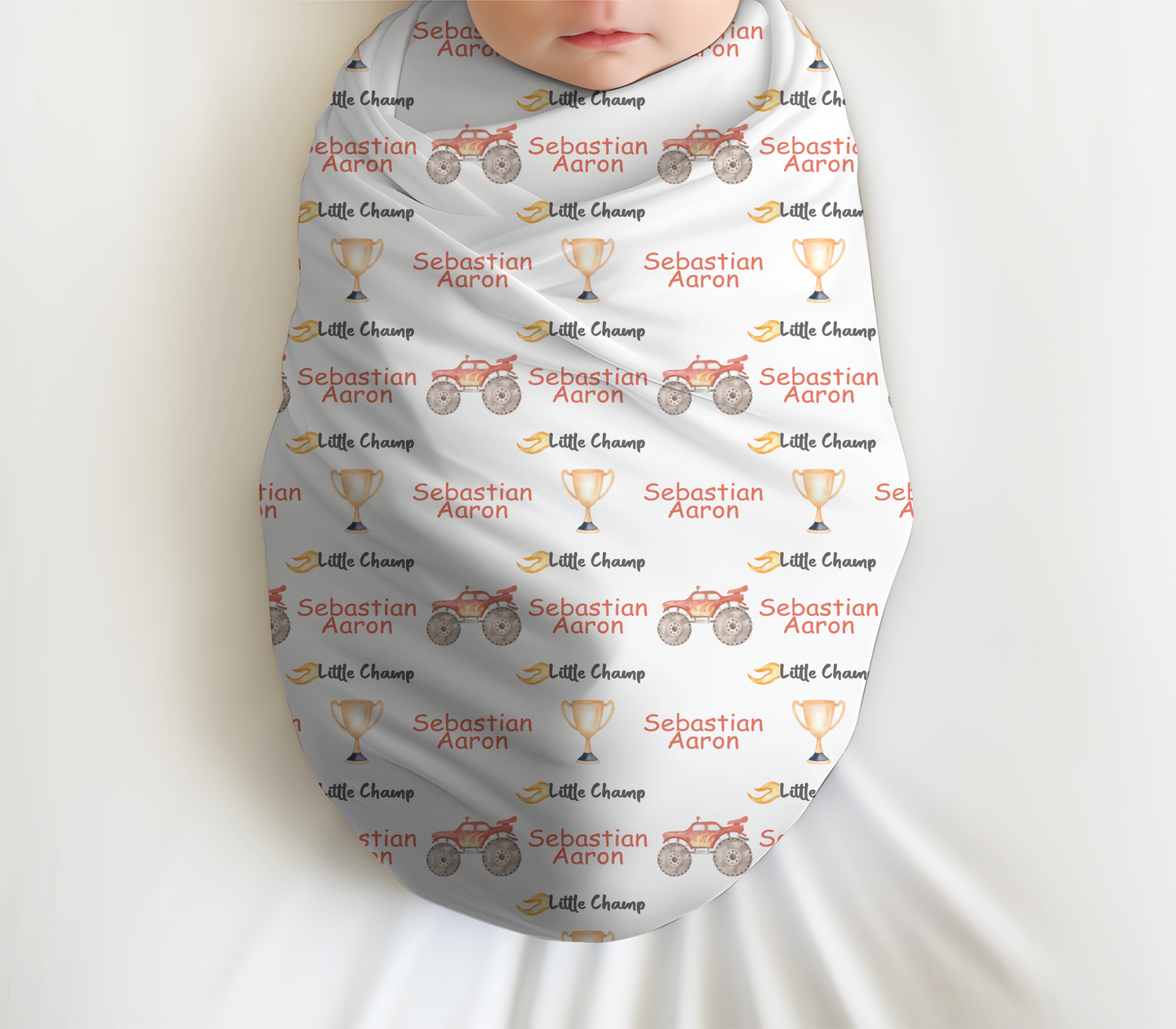 Monster Truck Swaddle Set (B139)