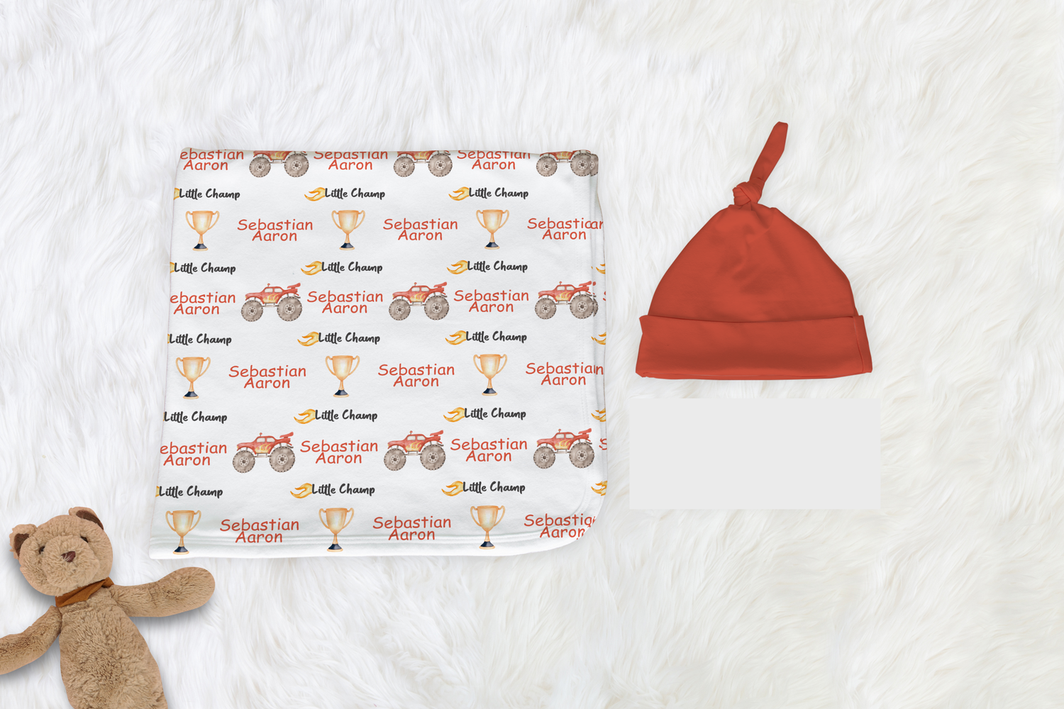 Monster Truck Swaddle Set (B139)
