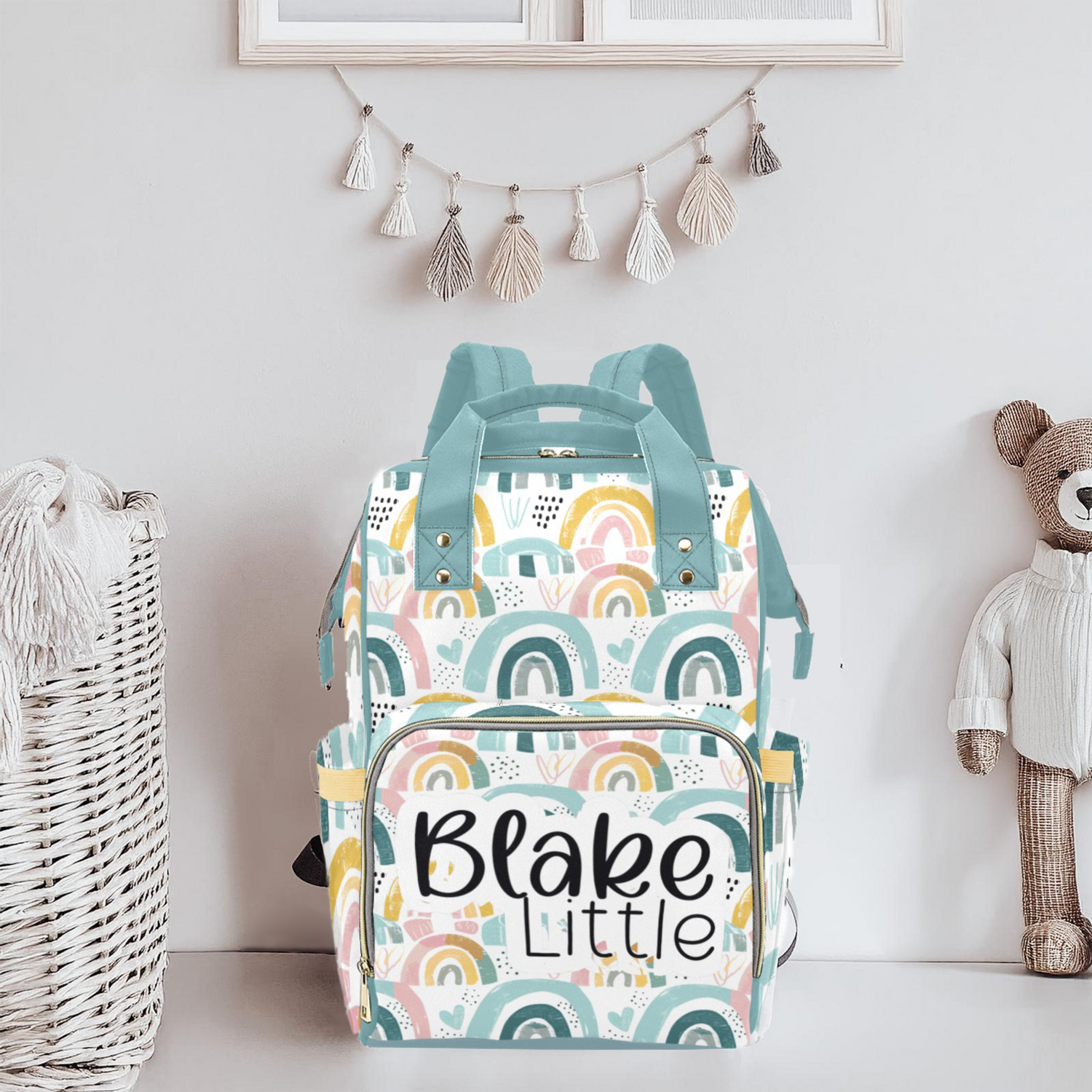 Abstract Rainbows Diaper Bag (A098)