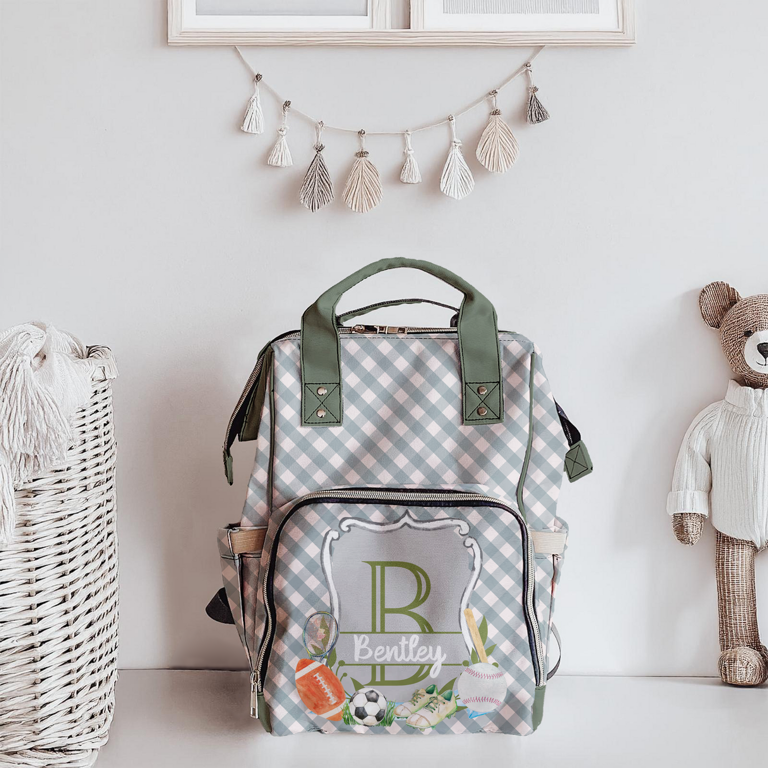 Preppy All-Star Diaper Bag (A179)