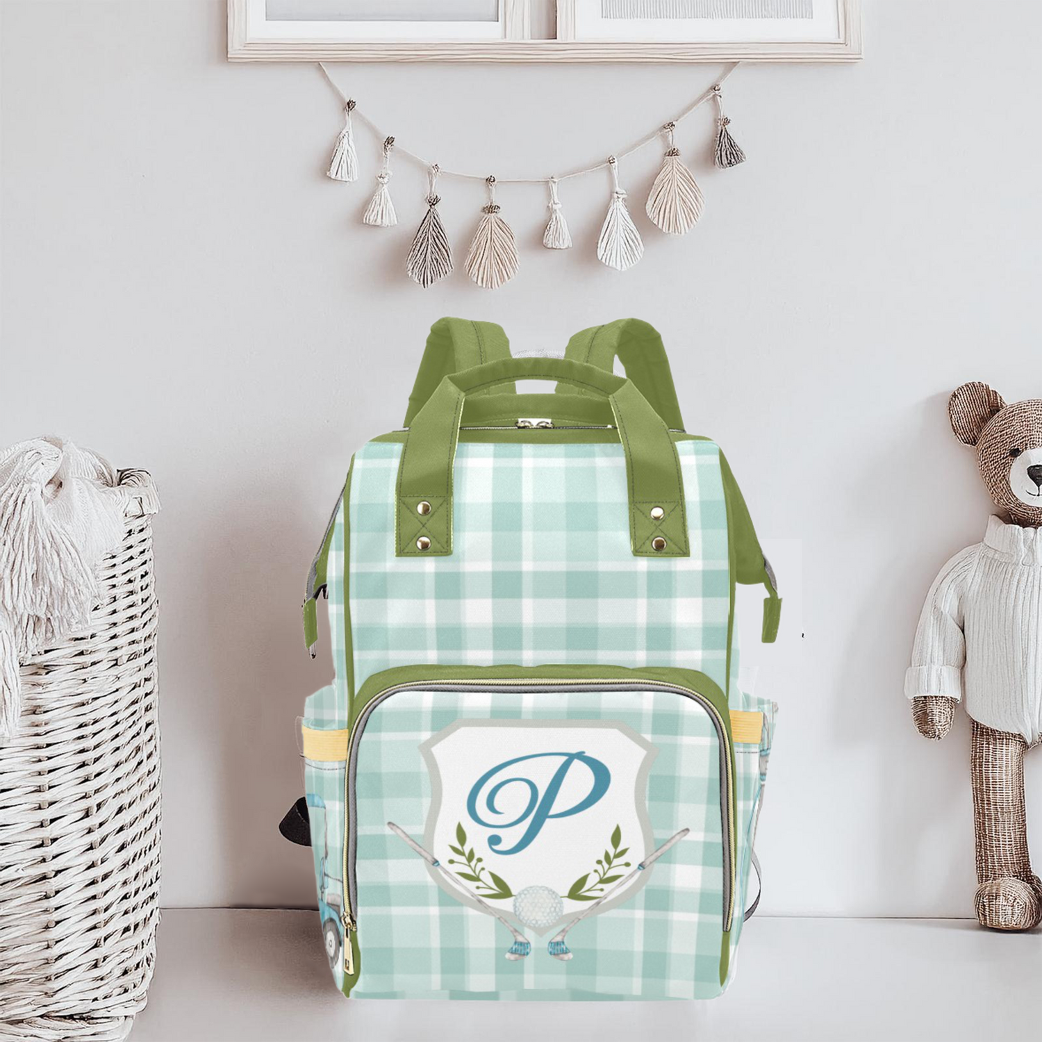 Preppy Country Club Diaper Bag (A117)