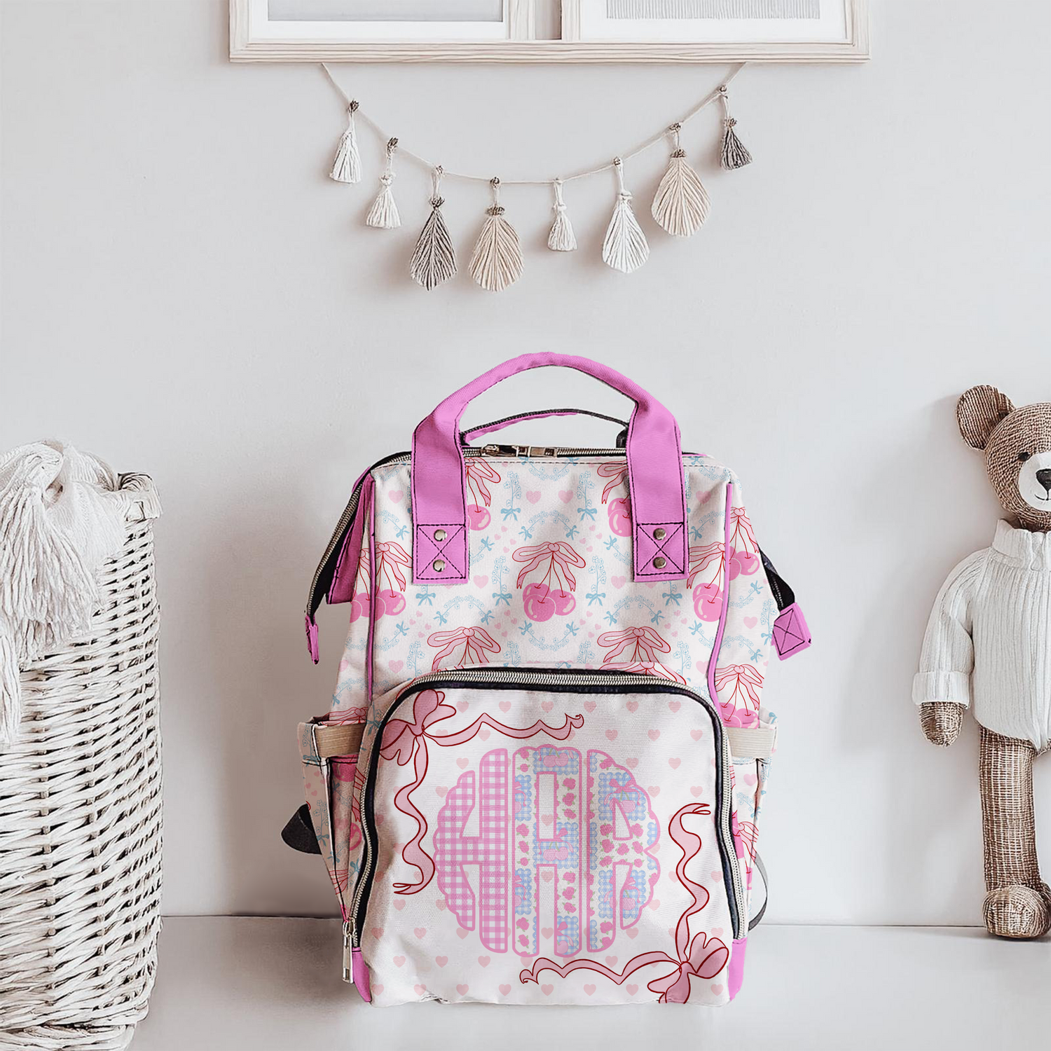 Silly Goose: Sweet Cherry Field Diaper Bag (A166)
