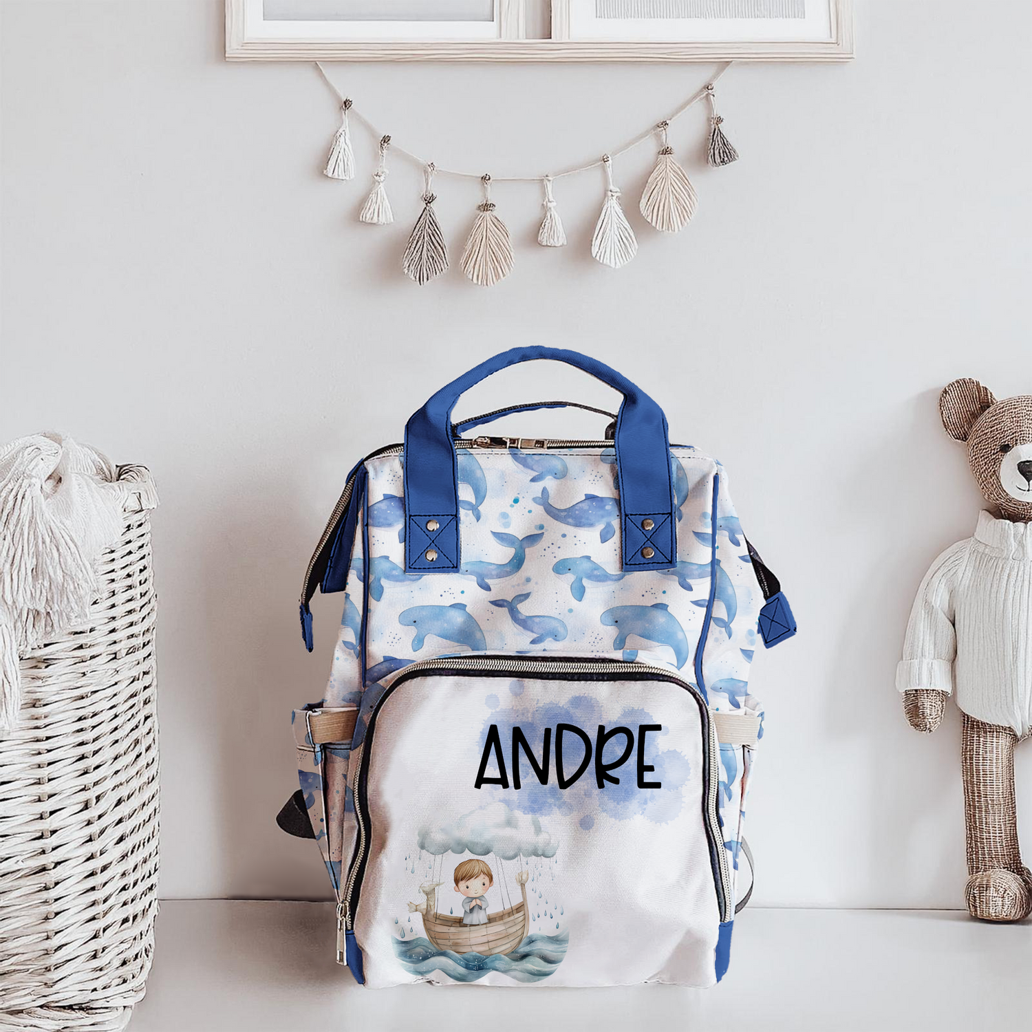 Jonah & the Whale Diaper Bag (A069)