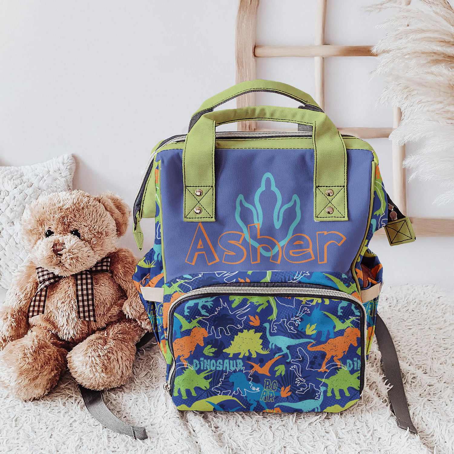 RAWR! Dinosaur Diaper Bag (A144)