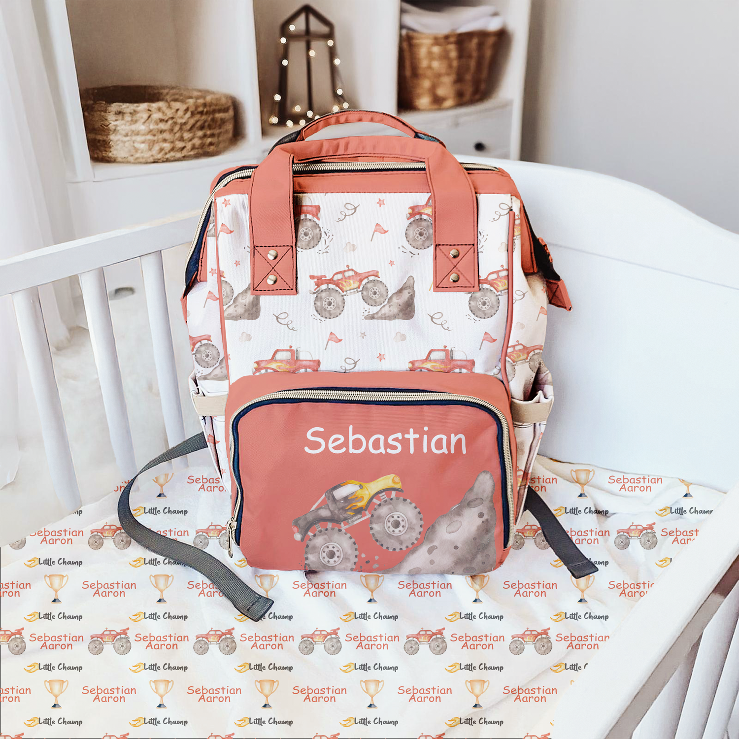 Monster Truck Diaper Bag (A141)