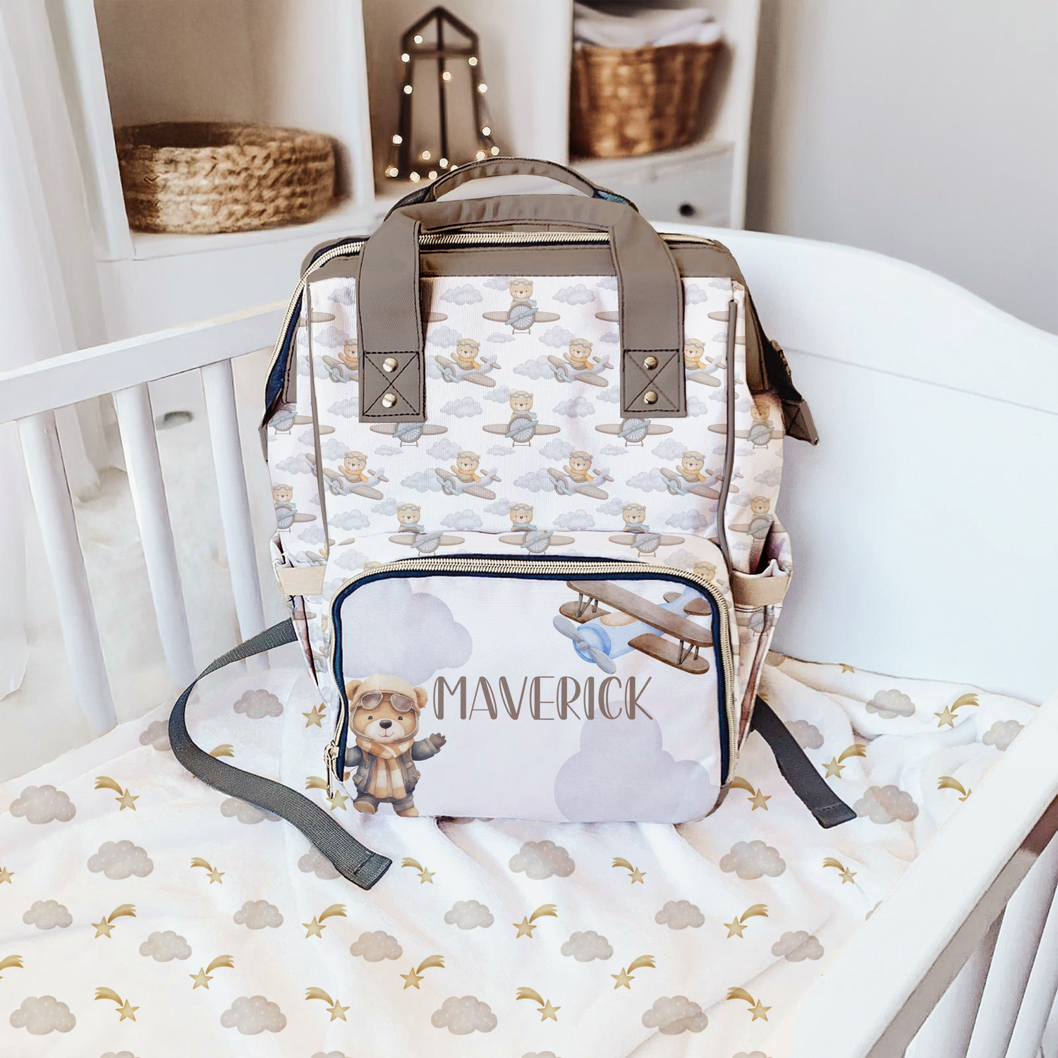 Up, Up & Away Diaper Bag (A151)