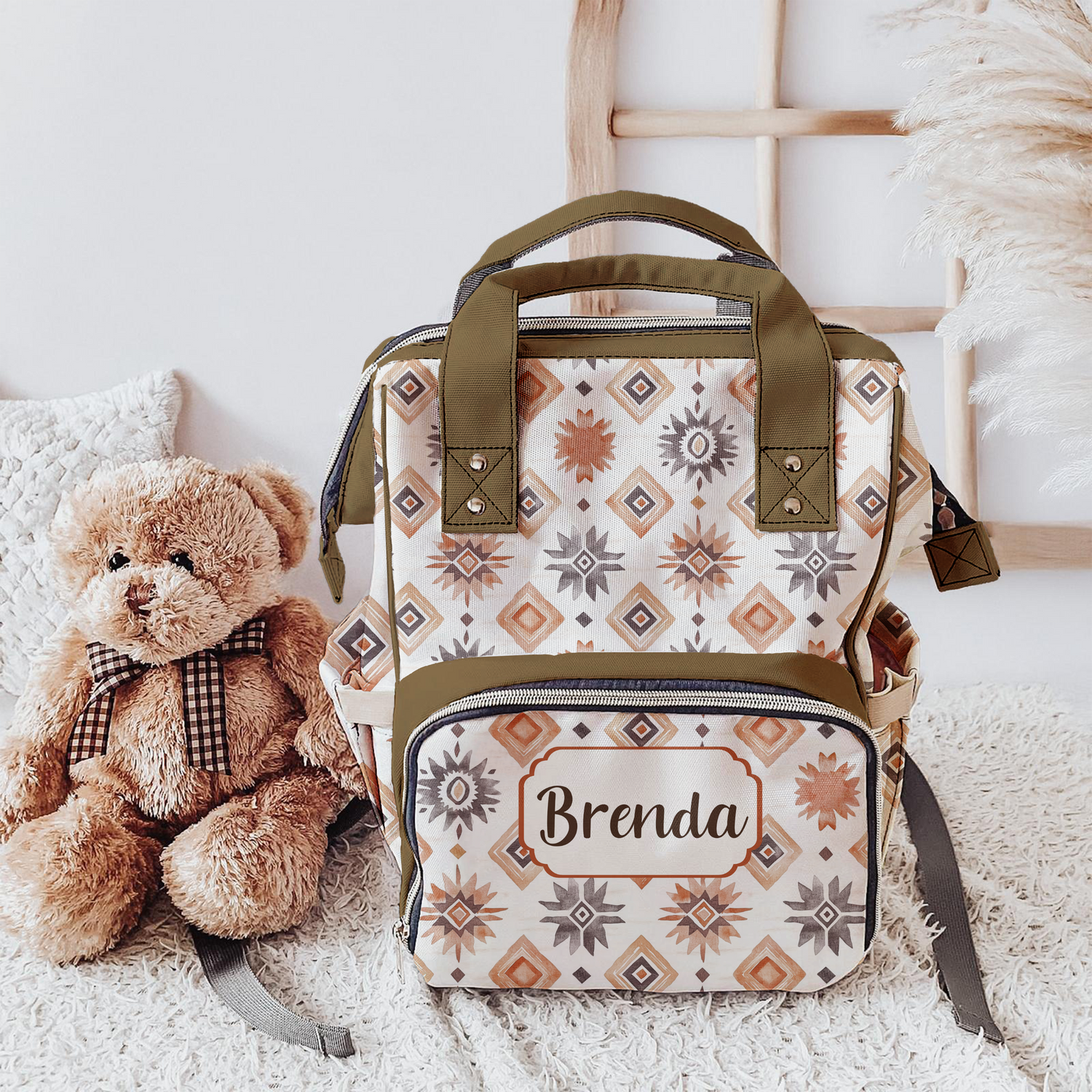Southwest Boho Diaper Bag (A106)