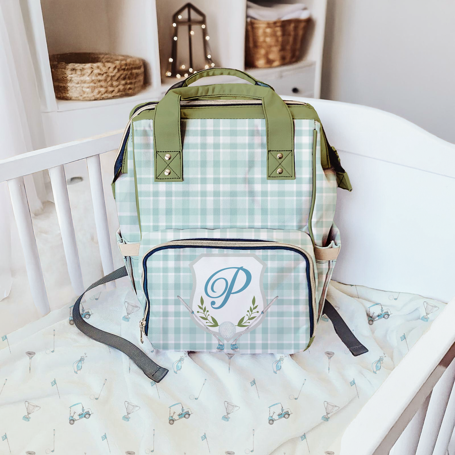 Preppy Country Club Diaper Bag (A117)