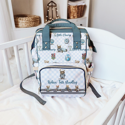 Teddy Bear Racer Diaper Bag (A038)