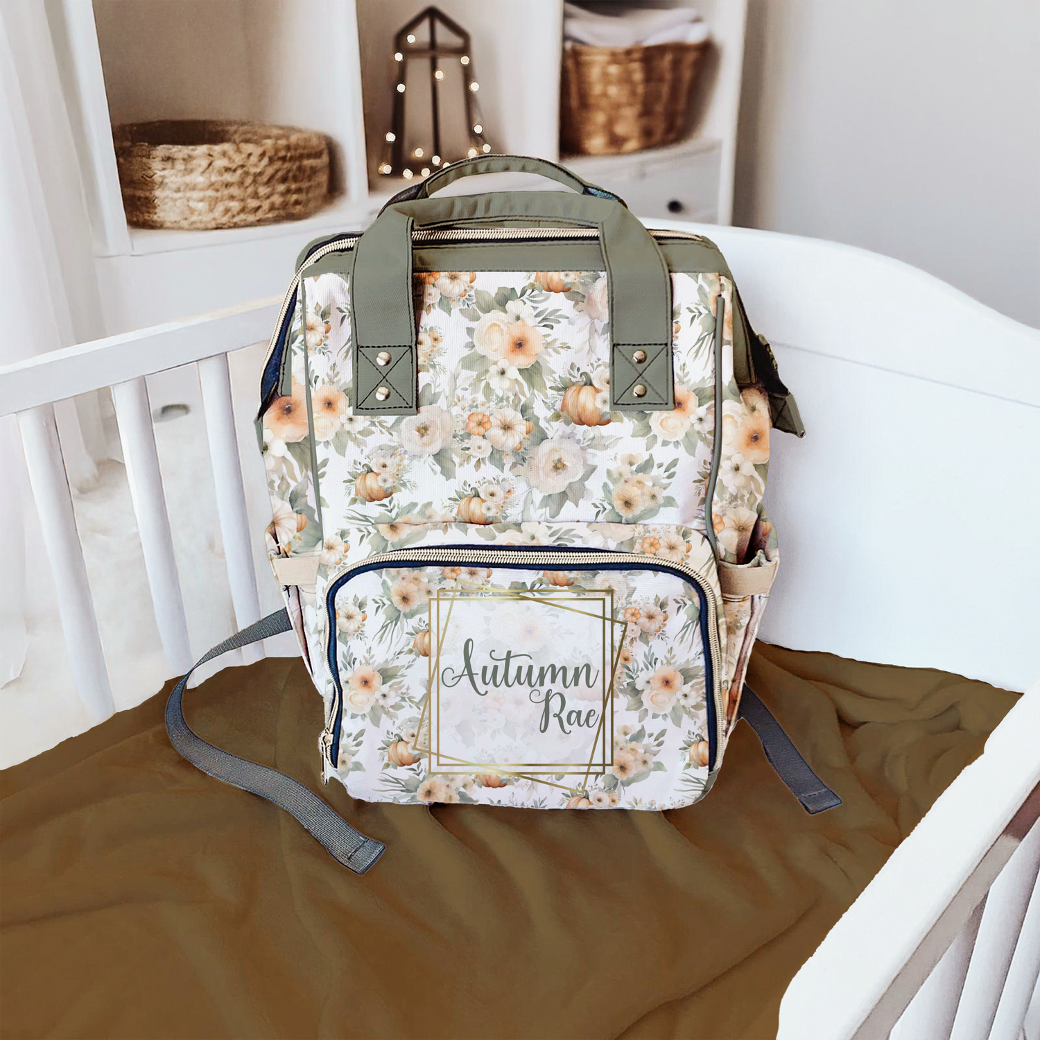 Autumn Pumpkins Diaper Bag (A031)