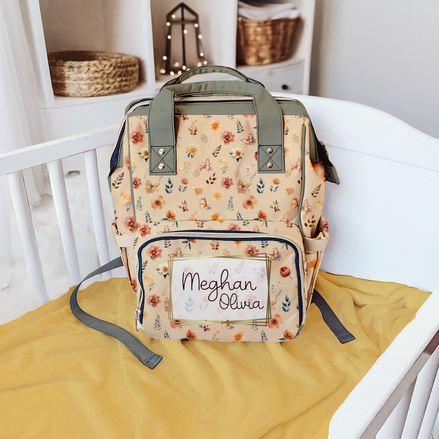 Autumn Wildflowers Diaper Bag (A032)