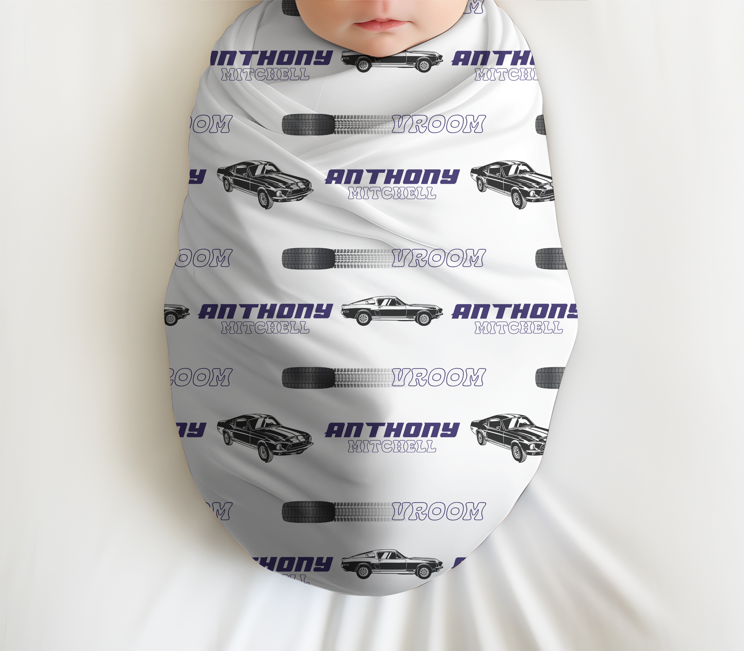 Muscle Cars Swaddle Blanket (058)