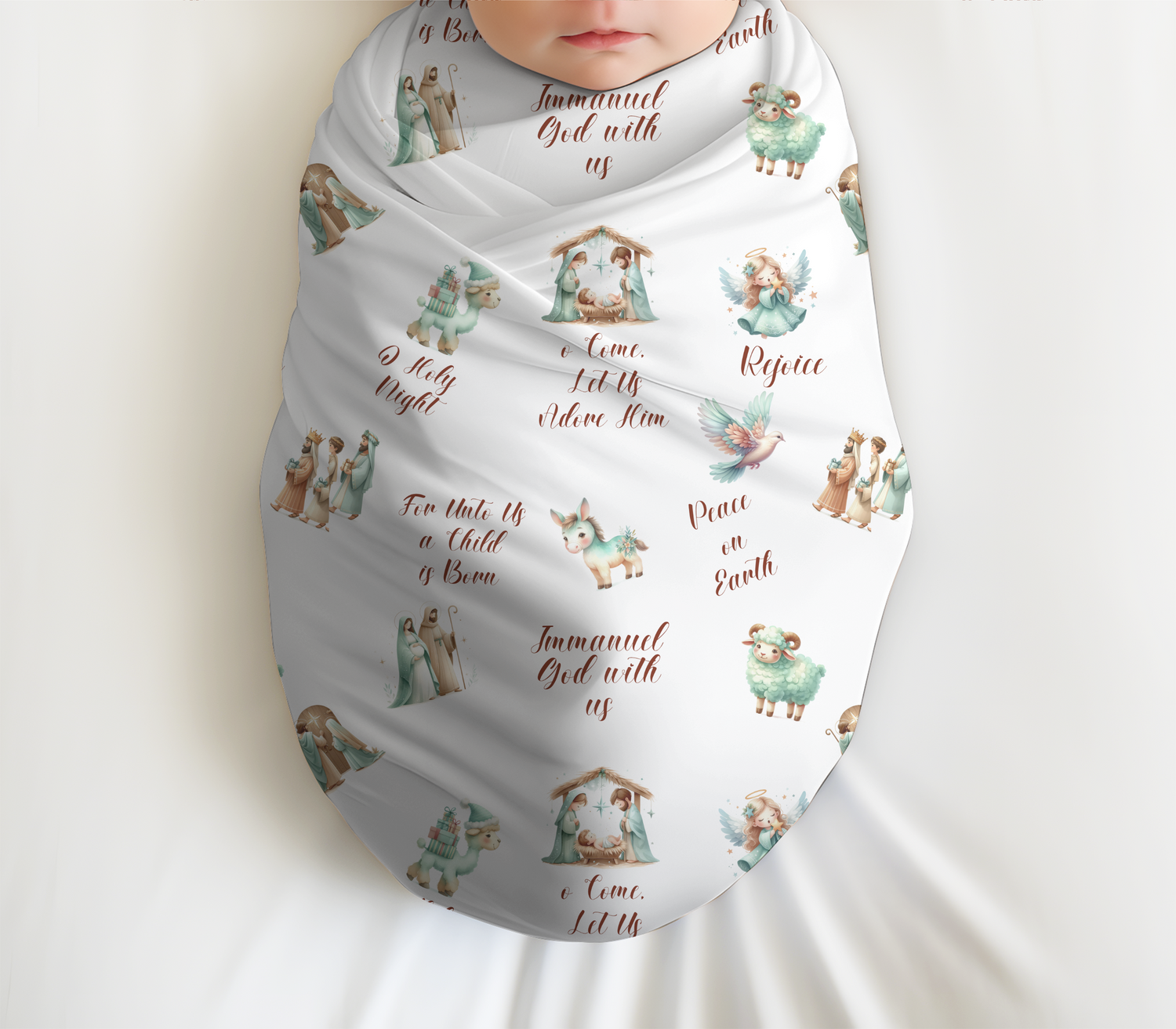 Nativity Scene Swaddle Set (B051)