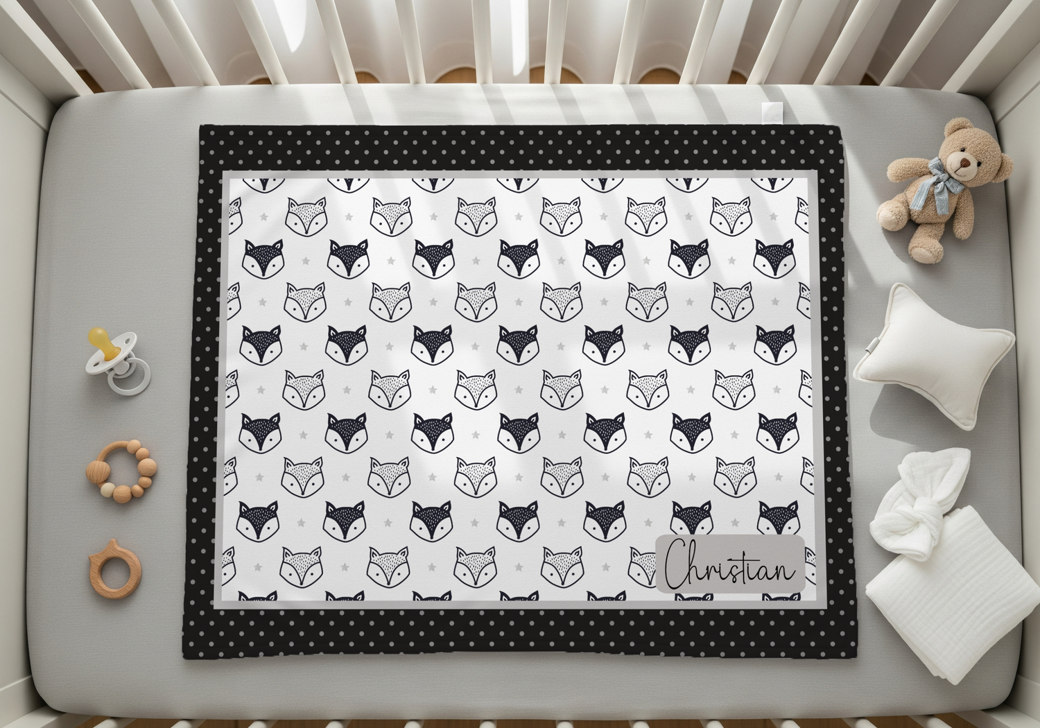 Woodland Fox Blanket (B218)