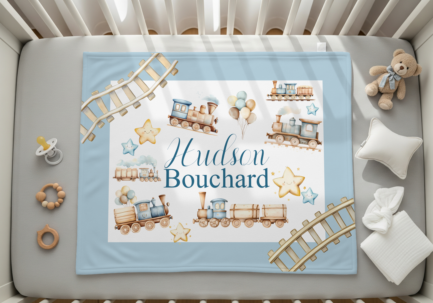 Choo Choo Adventure Blanket (B167)