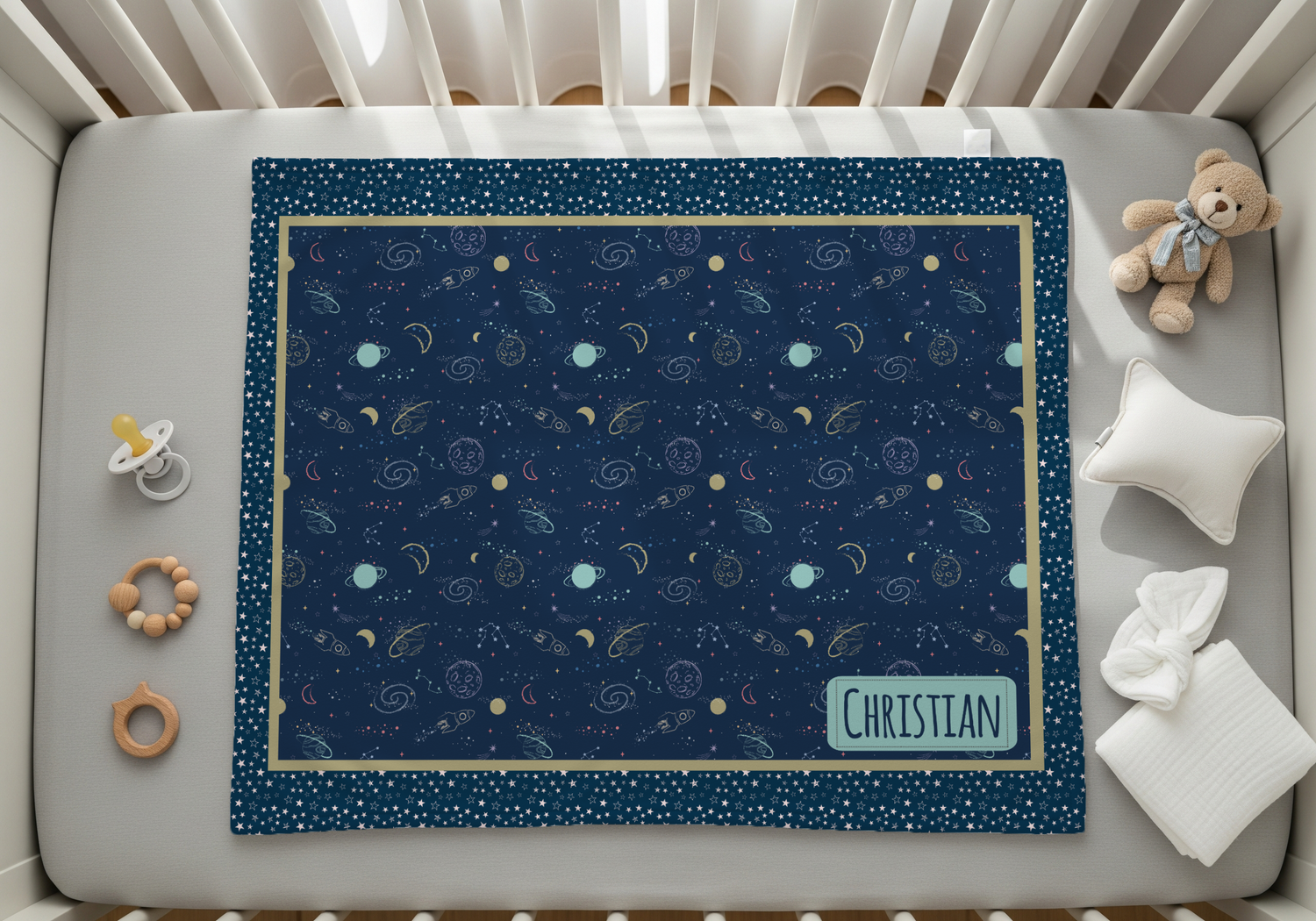 Starry Skies Baby Blanket (B329)