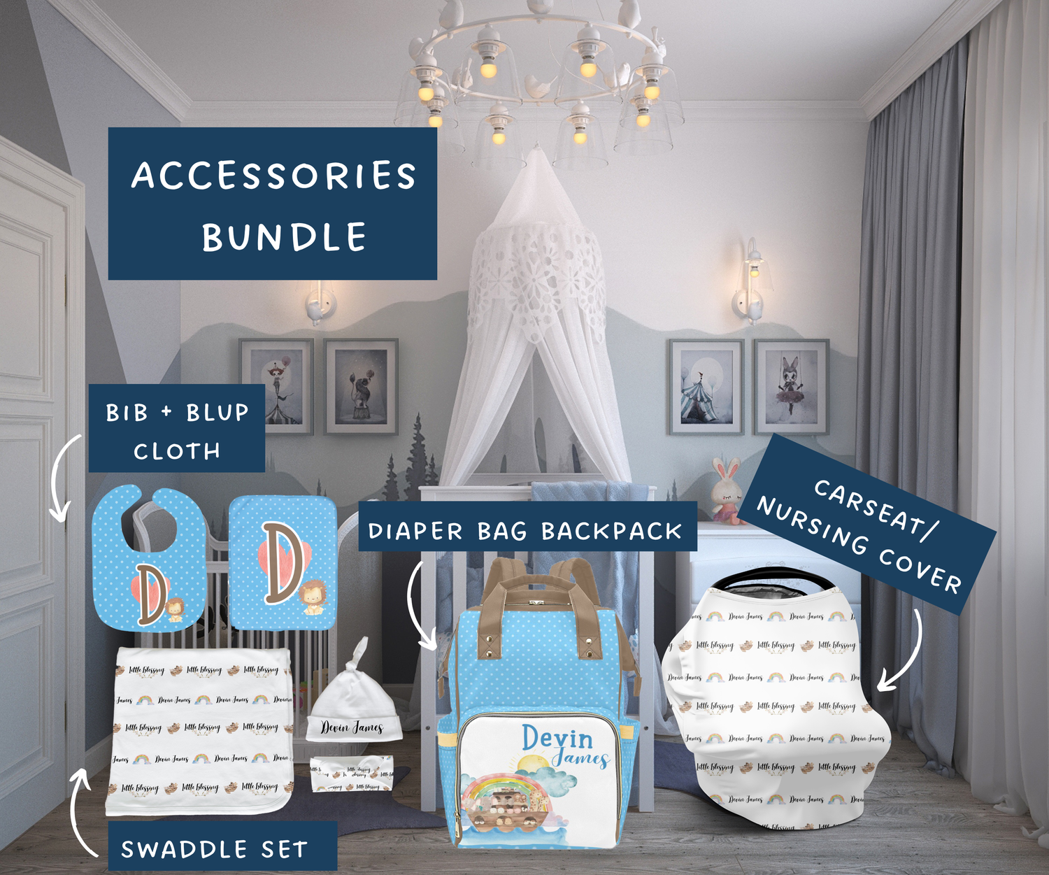Noah's Ark Accessories Set (Bun029)