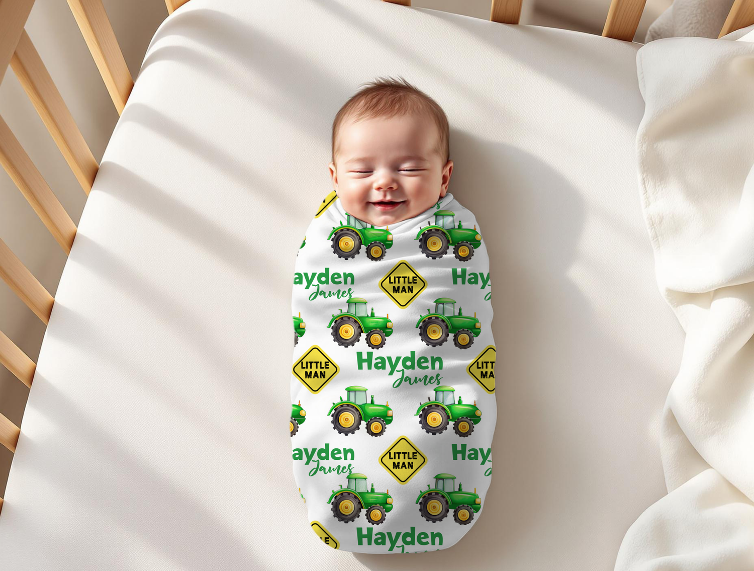 Tractor Trails Swaddle Set (B321)