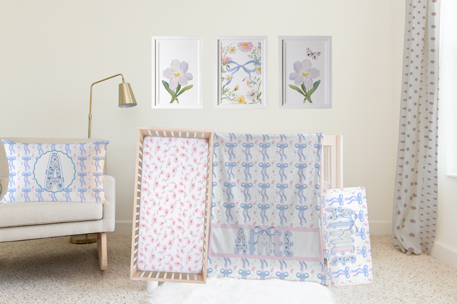 Coquette Trellis Bedding Set (N053)