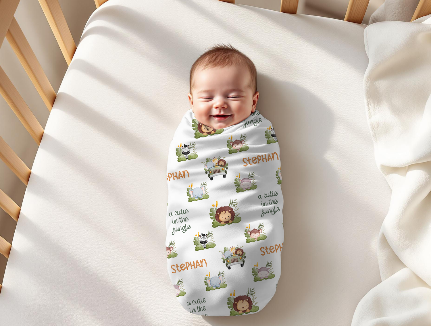 Cutie in the Jungle Swaddle Set (B027)