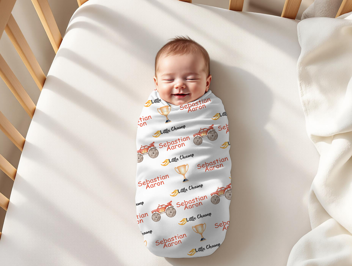 Monster Truck Swaddle Set (B139)