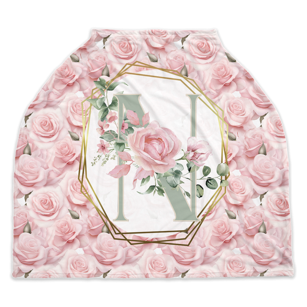 Sage Rose Monogram Accessories Set (Bun069)