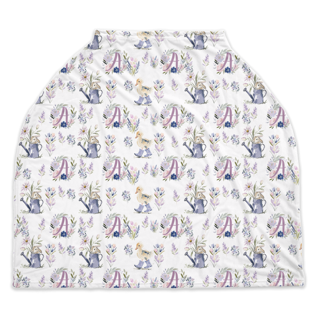 Storybook Bunny Car Seat Cover (Purple)(A231)